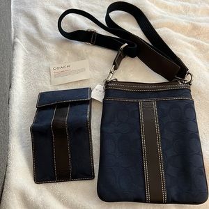 NWT Coach Crossbody and matching wallet. Over 10 yrs old never used. Price FIRM